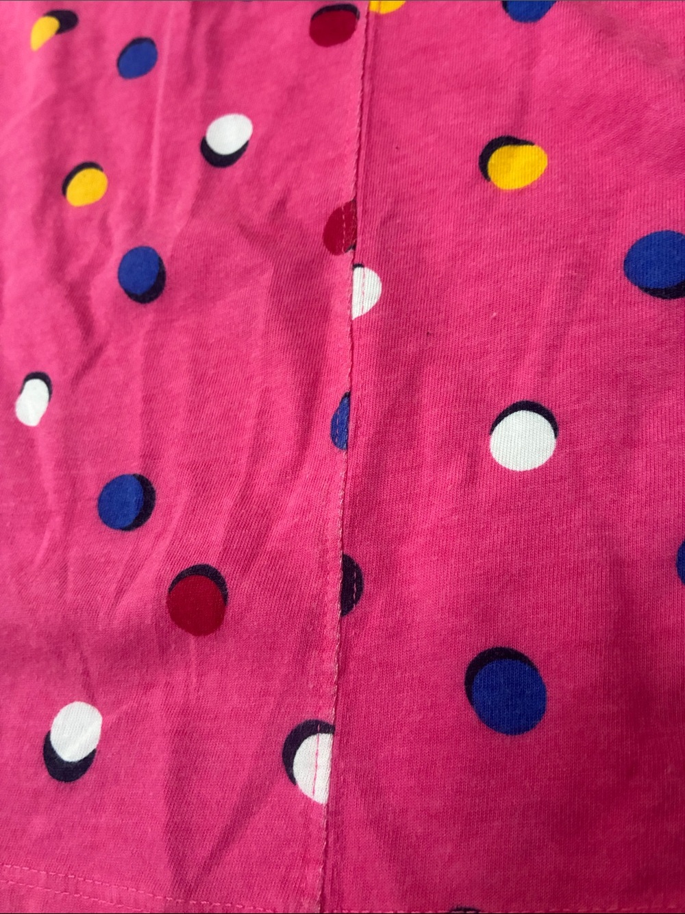 Faded Glory Pink Polka Dot Long Sleeve Swing Dress - Picture 2 of 2